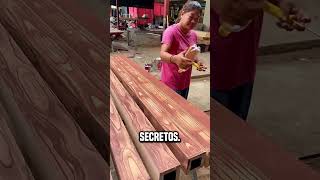 El diseño está pintado sobre madera😮 shortsvideo [upl. by Htenek]