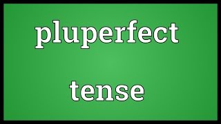 Pluperfect tense Meaning [upl. by Icram]