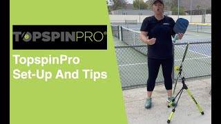 TopspinPro for Pickleball  Set up and Tips [upl. by Fayre]