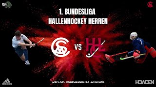 MSC Live MSC vs HCL  1 Bundesliga Hallenhockey Herren  17122023 1400 h [upl. by Ahsiuqal]