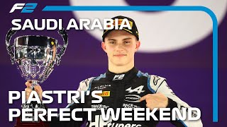 Oscar Piastris ChampionshipDefining F2 Weekend  2021 Saudi Arabian Grand Prix [upl. by Wetzel]