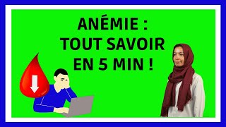 ANEMIE  Symptômes Causes Traitements en 5 min [upl. by Christan]