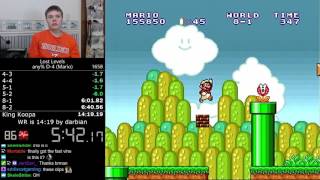 1411 Super Mario Bros The Lost Levels any D4 Mario speedrun Former World Record [upl. by Lizzie]