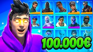 1€ vs 100000€ Fortnite Account [upl. by Nosrak]