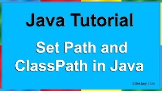 How to Set Path and Classpath in Java  How to Set Path and Classpath in Java in Window 10 [upl. by Aurea]