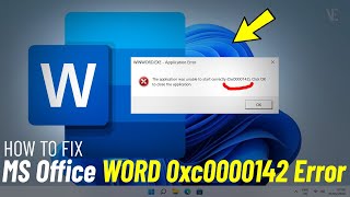 Fix Word Error 0xc0000142  How To Solve MS Office word 0xc0000142 Problem 3 Solution [upl. by Gora]