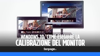 Come calibrare il monitor di un PC Windows 10 [upl. by Ahtilat883]