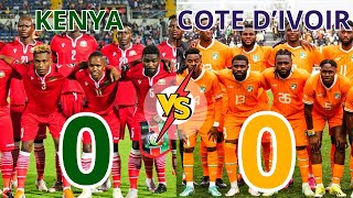 ♦️KENYA 0 VS COTE DIVOIR 0  ELIMINATOIRE COUPE DU MONDE [upl. by Sisto767]