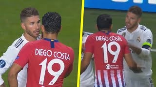 Sergio Ramos vs Diego Costa  All Fights amp Crazy Moments HD [upl. by Claudelle976]