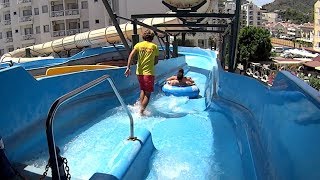 Crazy River Water Slide at Marmaris Atlantis Waterpark [upl. by Mieka]