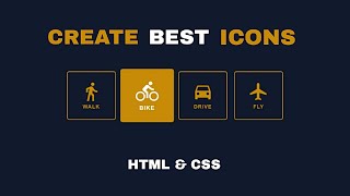 How To Add Icons On HTML amp CSS  Web Site [upl. by Nybbor196]