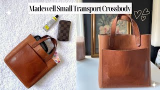 What’s In My Bag  Madewell Small Transport Crossbody Preloved [upl. by Llertal]