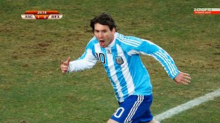 Lionel Messi vs Mexico World Cup 2010 English Commentary HD 1080i [upl. by Bael]