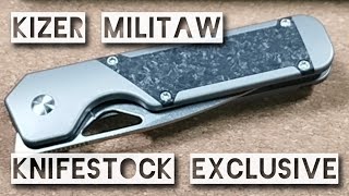 Messervorstellung  Kizer Militaw Knifestock Exclusive  TOP Performance edc review blade [upl. by Joon]