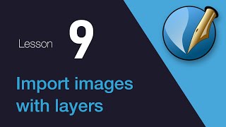 9 Importing images with layers in Scribus [upl. by Ardnuaet]