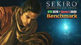 SEKIRO SHADOWS  General Naomori Kawarada 2k 144hz Benchmark on GeForce RTX 3070 Ryzen 5 3600 2021 [upl. by Dillon]