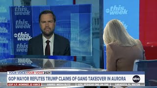 JD Vance Spars with Martha Raddatz on FEMA Aid and Trump’s Immigration Claims  ABC This Week [upl. by Assetnoc]