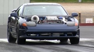 10 Seconds 2 tons 1 turbo  Damn Fast Dodge Stealth Drag Race [upl. by Rodrigo]