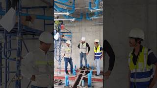 Toilet wall curb formwork checking process construction shortsvideo ytshorts [upl. by Dera]