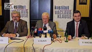 Václav KlausTisková konference k přijetí eura Praha 412024 [upl. by Carmina]