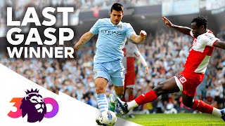 Agueros LAST GASP Winner Clinches Title  Greatest Premier League Stories [upl. by Nairdna]