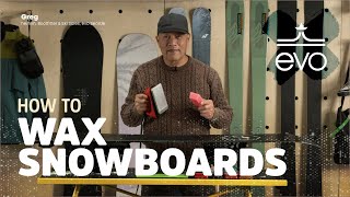 How to Wax a Snowboard [upl. by Ddot]