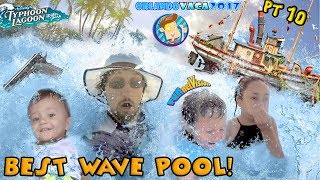 BEST WAVE POOL EVER DISNEY EMPLOYEES ARE GANGSTER SHOTS FIRED Water Park Rides FUNnel Summer [upl. by Riabuz149]