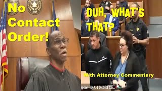 Stupid Defendant Violates No Contact Order In Judge Simpsons COURTROOM [upl. by Earlie]