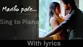 Madhu poleKadalallePularaadha  Dear Comrade  sing to piano  Karaoke  Athul Bineesh [upl. by Ohce329]