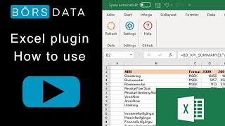 Excel Plugin Funktioner [upl. by Candyce]