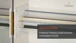 PATTRESS INSTALL SOLUTION IN DRYWALLS TO EI 120 [upl. by Adnahsal]