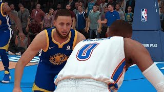 NBA 2K19 Golden State Warriors vs Oklahoma City Thunder Full Game NBA 2K19 PS4 Pro Gameplay [upl. by Riggins]