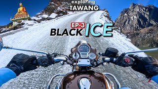 RIDING ON BLACK ICE  MADHURI LAKE TAWANG MONASTERY TEESRI UDASI GURUDWARA amp BUDDHA STATUE  Ep 3 [upl. by Alastair]