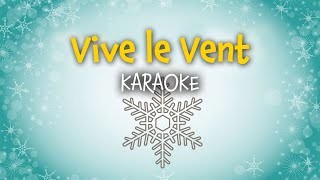 Vive le vent Jingle Bells Karaoke  Chansons de Noël en français [upl. by Henriha868]