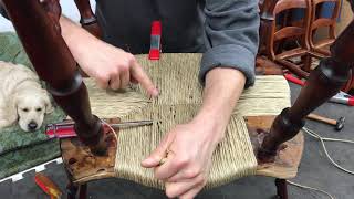 Windsor Chair Seat Restoration  Part 10 [upl. by Redwine]