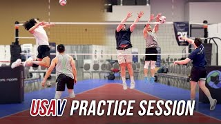 Getting Touches At Volleyball Practice Before USAV 2024 Tournament [upl. by Ecilahs]