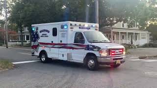 Beachwood First Aid Squad Ambulance 158 Responding 9424 [upl. by Esilehs]