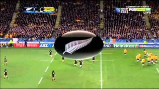 RWC 2011 semi final  All Blacks v Australia  1st half [upl. by Farley]