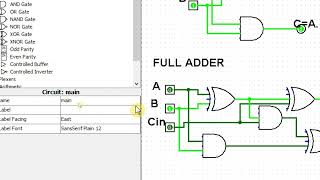 How to Use Logisim  Adders  Subtractors  Comparators in Logisim FYCS Practicals [upl. by Ecinue]