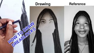 HOW TO DRAW DREADLOCKS  BEGINNERS  Temi OG Art [upl. by Osanna]