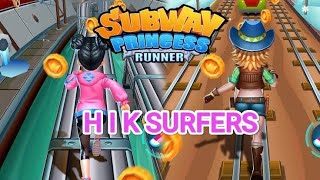 daily high score subway princess runner hiksurfers [upl. by Akanke]