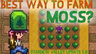 Best Way to Farm Moss  Moss Farming Math in Stardew Valley 16 [upl. by Nevaeh]