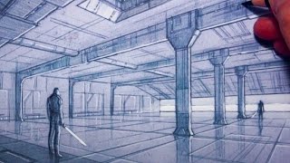 Drawing Time Lapse Star Wars Fan Art 2point Perspective [upl. by Lissie286]