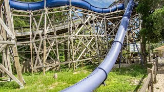 Weeki Wachee Springs  Cannonball Waterslide  Very Steep Drop Slide Onride POV [upl. by Enoch]