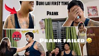 LOVE BITE HICKEY PRANK ON WIFE💋 PRANK FAILED VAYO YARR🤣  VLOG 20 anvislittleworldbysujal [upl. by Aielam]