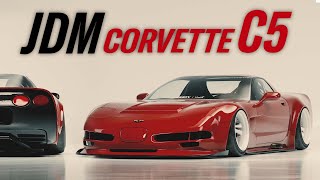 1 of 1 C5 Corvette JDM Style  Rendered with Kyza  Ep 3 [upl. by Nerwal]