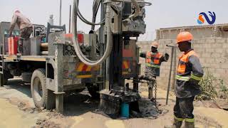 Borehole Drilling In Zimbabwe with Nakiso Borehole Drilling  AMAZING WATER GUSH [upl. by Zwart212]