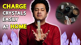 How to cleanse amp Charge your Crystals at Home HINDI [upl. by Rosemari670]