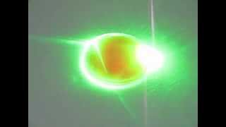 Green Laser Target  Phosphorescent Material [upl. by Attalie]