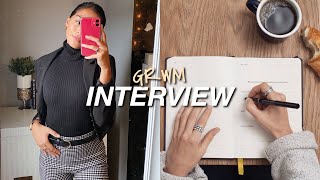 INTERVIEW GET READY WITH ME makeup hair outfit amp my tips for a successful interview [upl. by Abeu540]